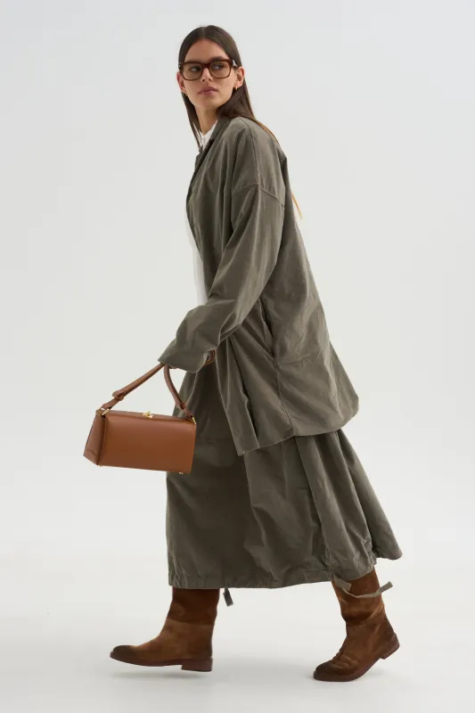 Velvet Long Blazer, Taupe made by Album di Famiglia