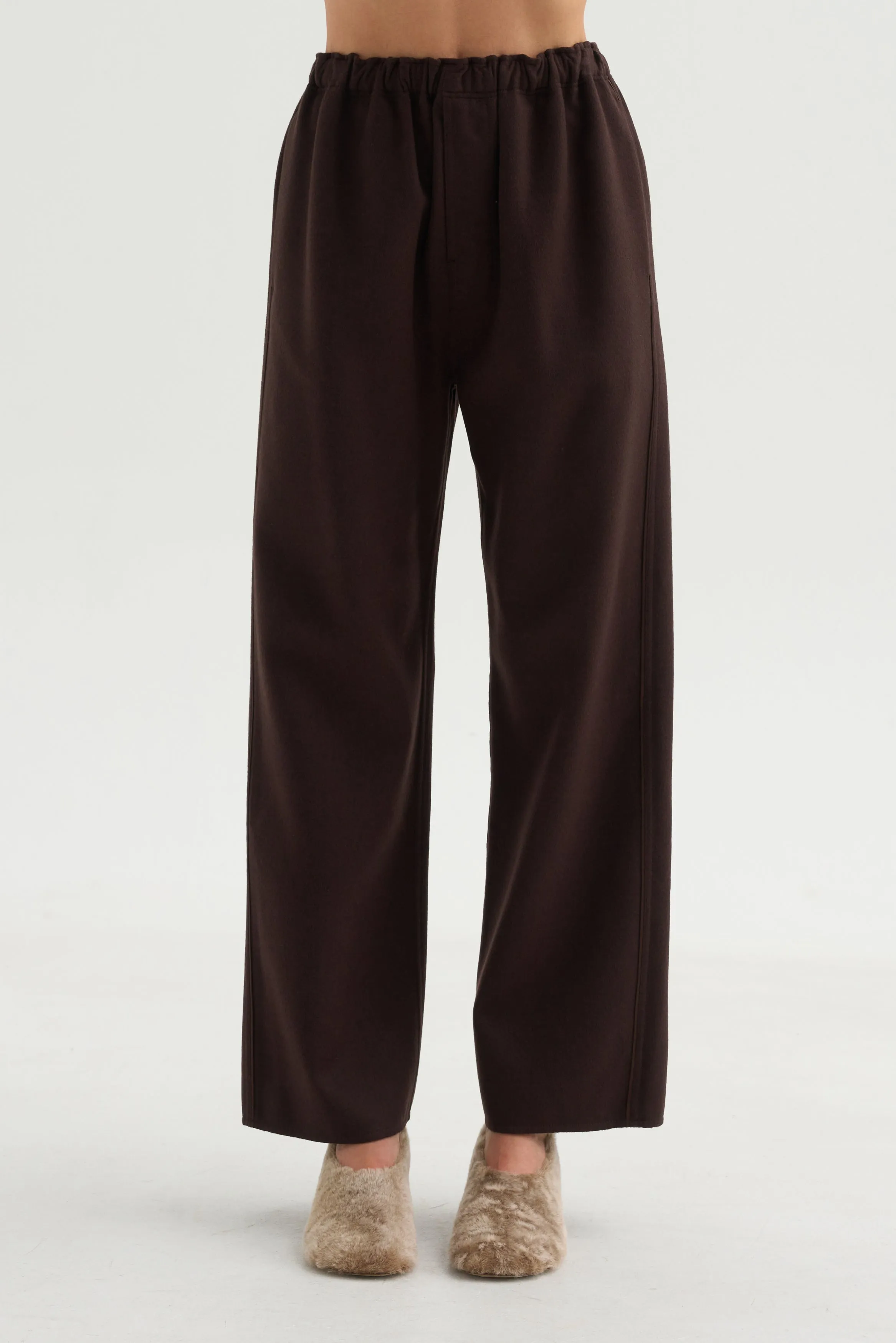 Pull-On Trousers, Chocolate sold by Kick Pleat product image thumbnail 2