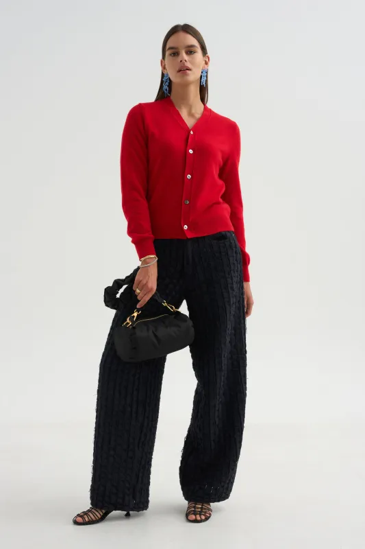 V-Neck Top, Red made by Comme des Garcons