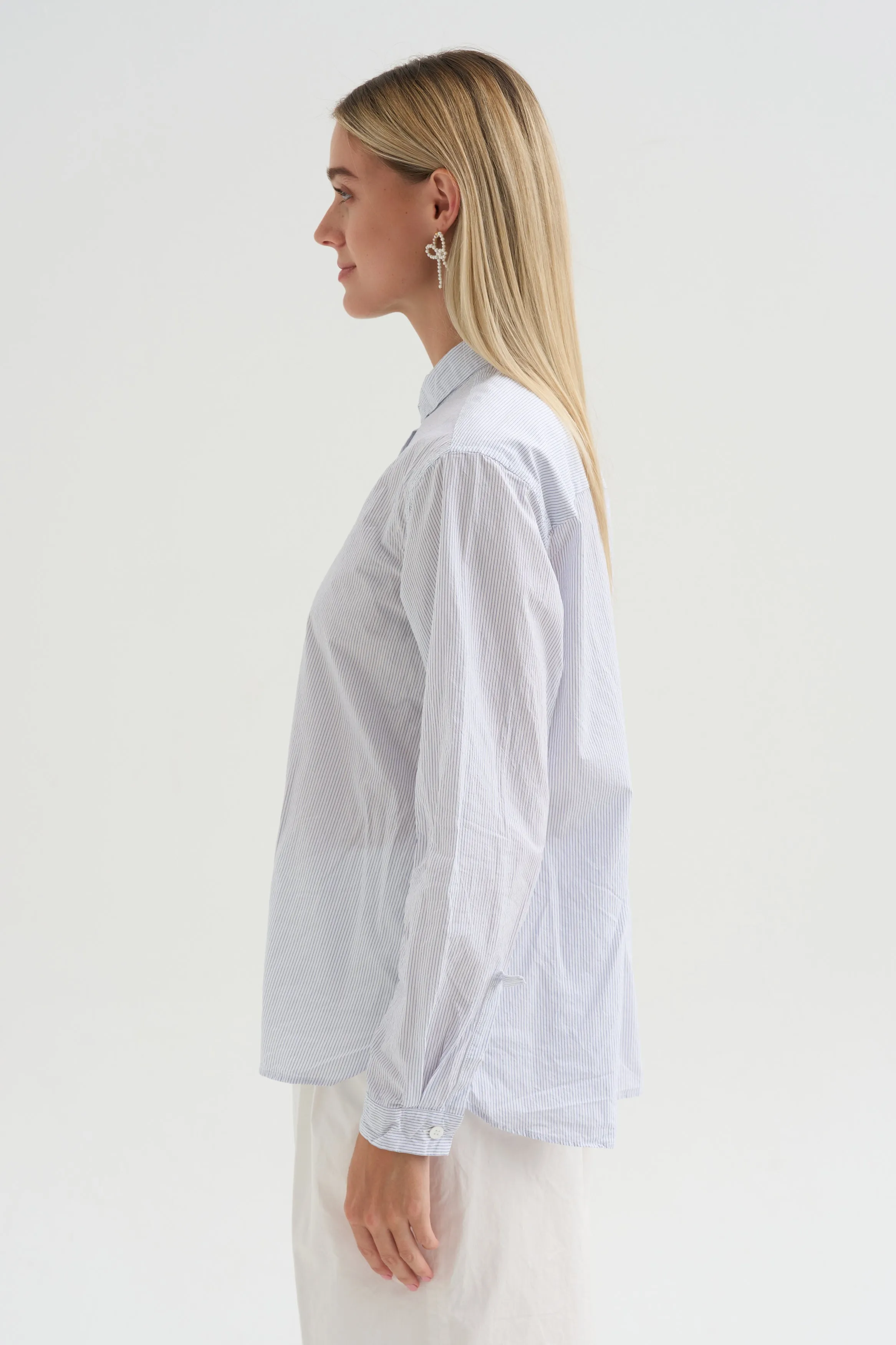 Loose Tyrol Shirt, Multi Stripe sold by Kick Pleat product image thumbnail 3