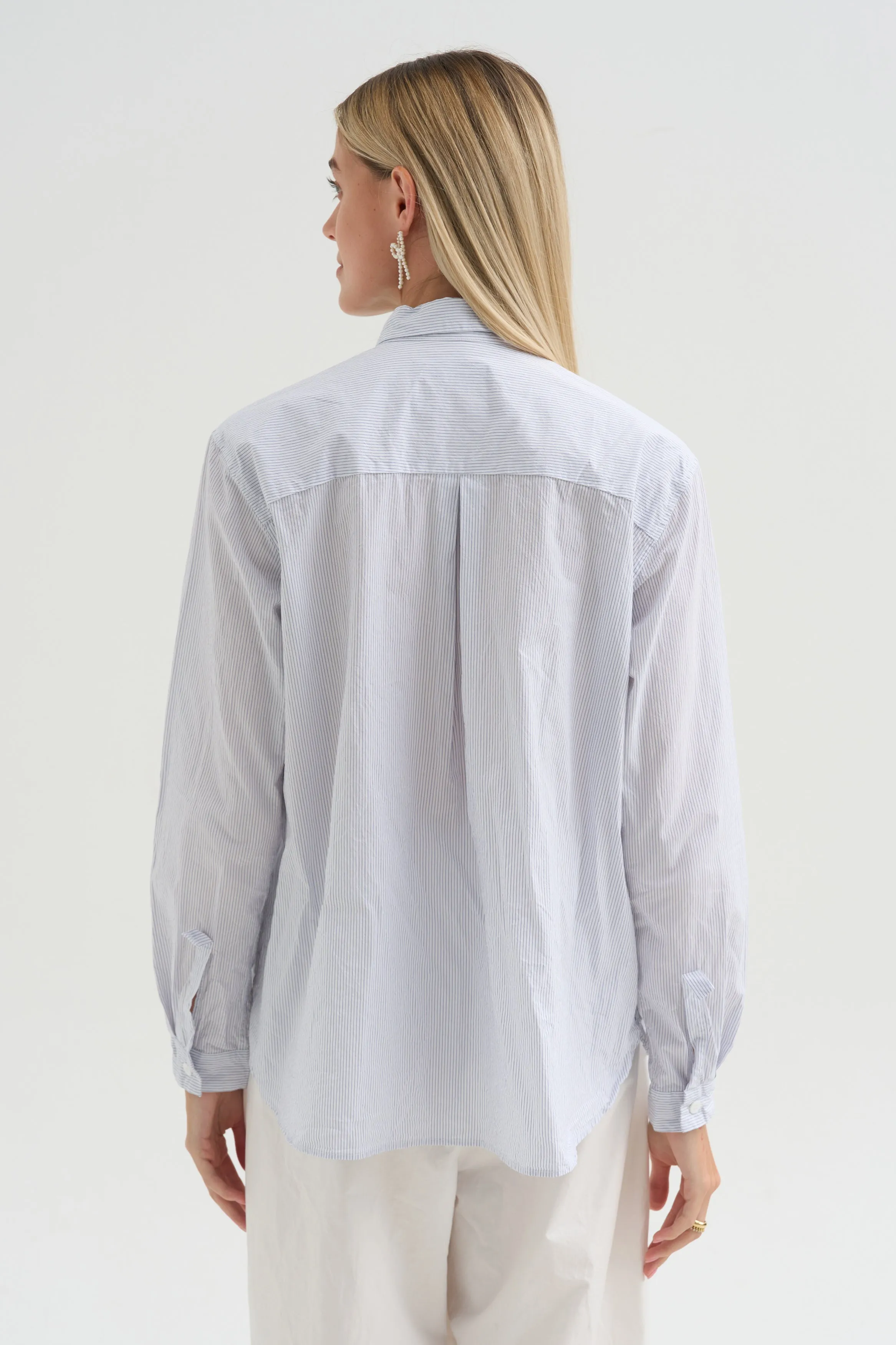 Loose Tyrol Shirt, Multi Stripe sold by Kick Pleat product image thumbnail 4