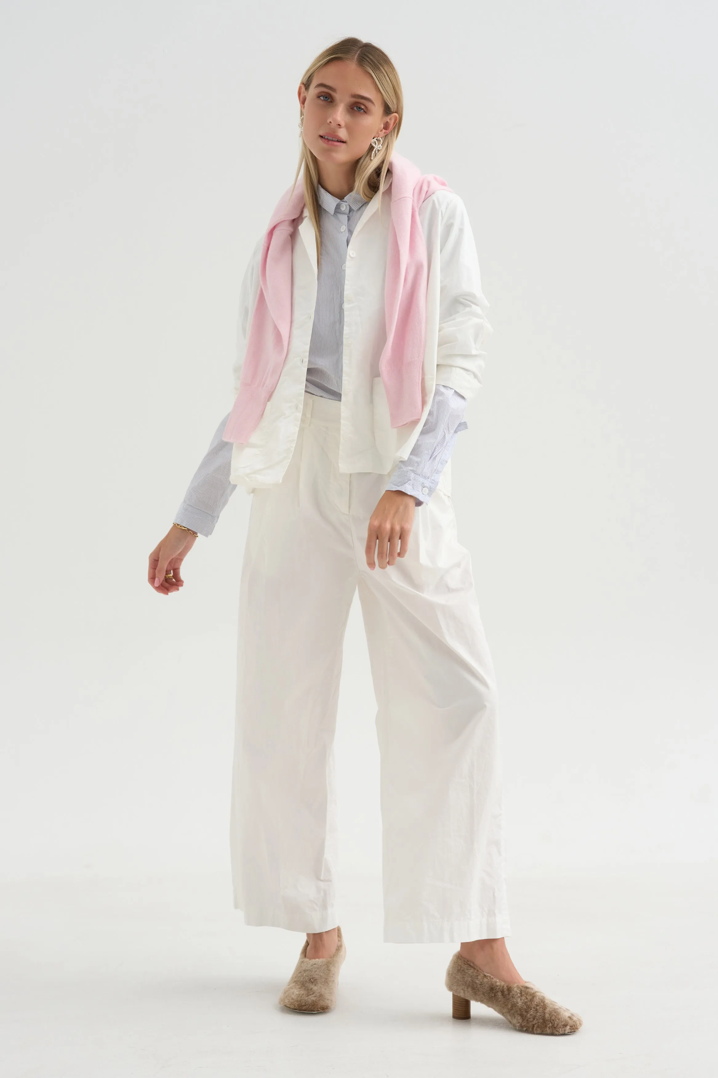 Loose Tyrol Shirt, Multi Stripe sold by Kick Pleat product image thumbnail 5