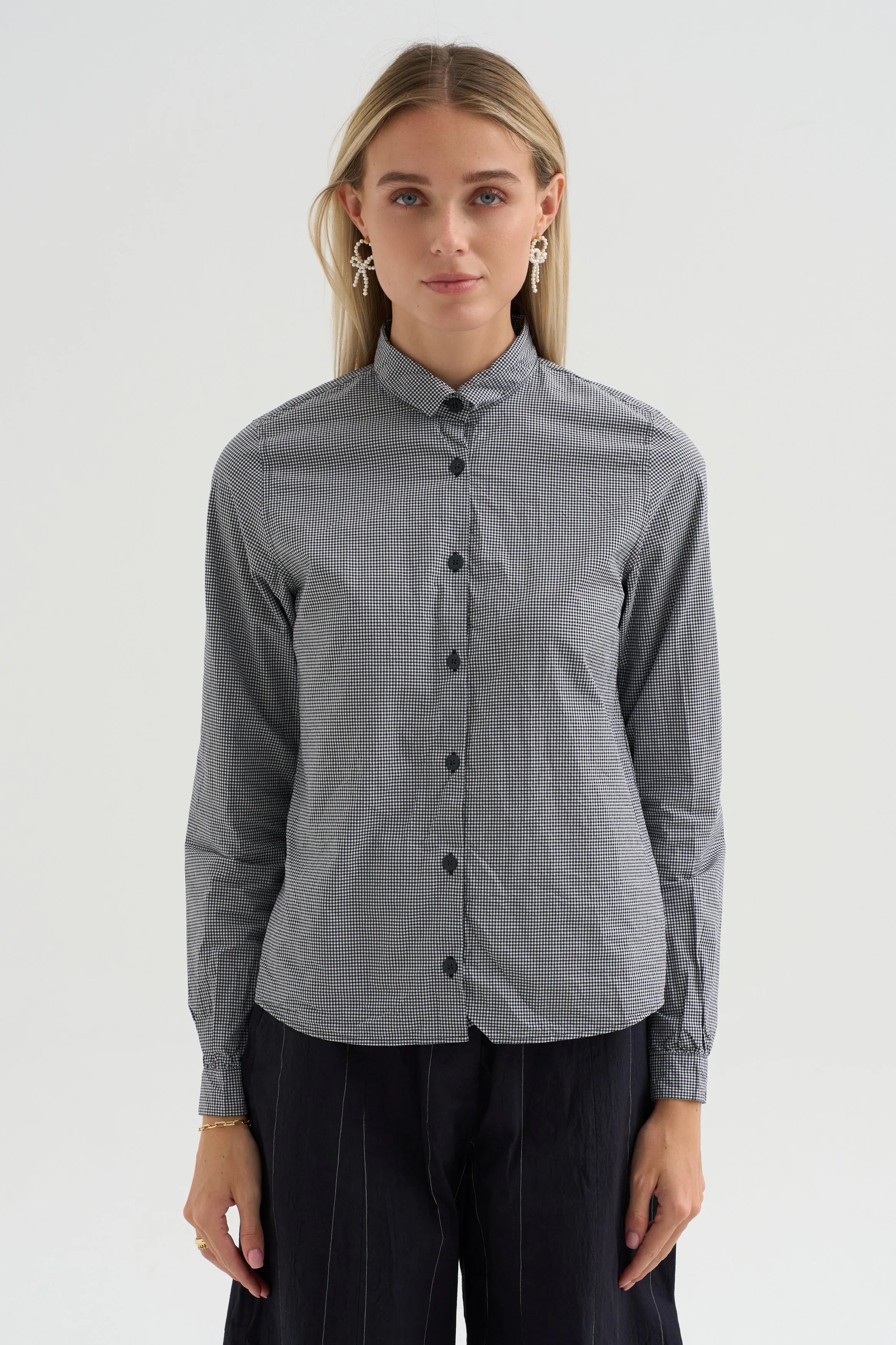 Tyrol Shirt, Micro Check sold by Kick Pleat product image thumbnail 2