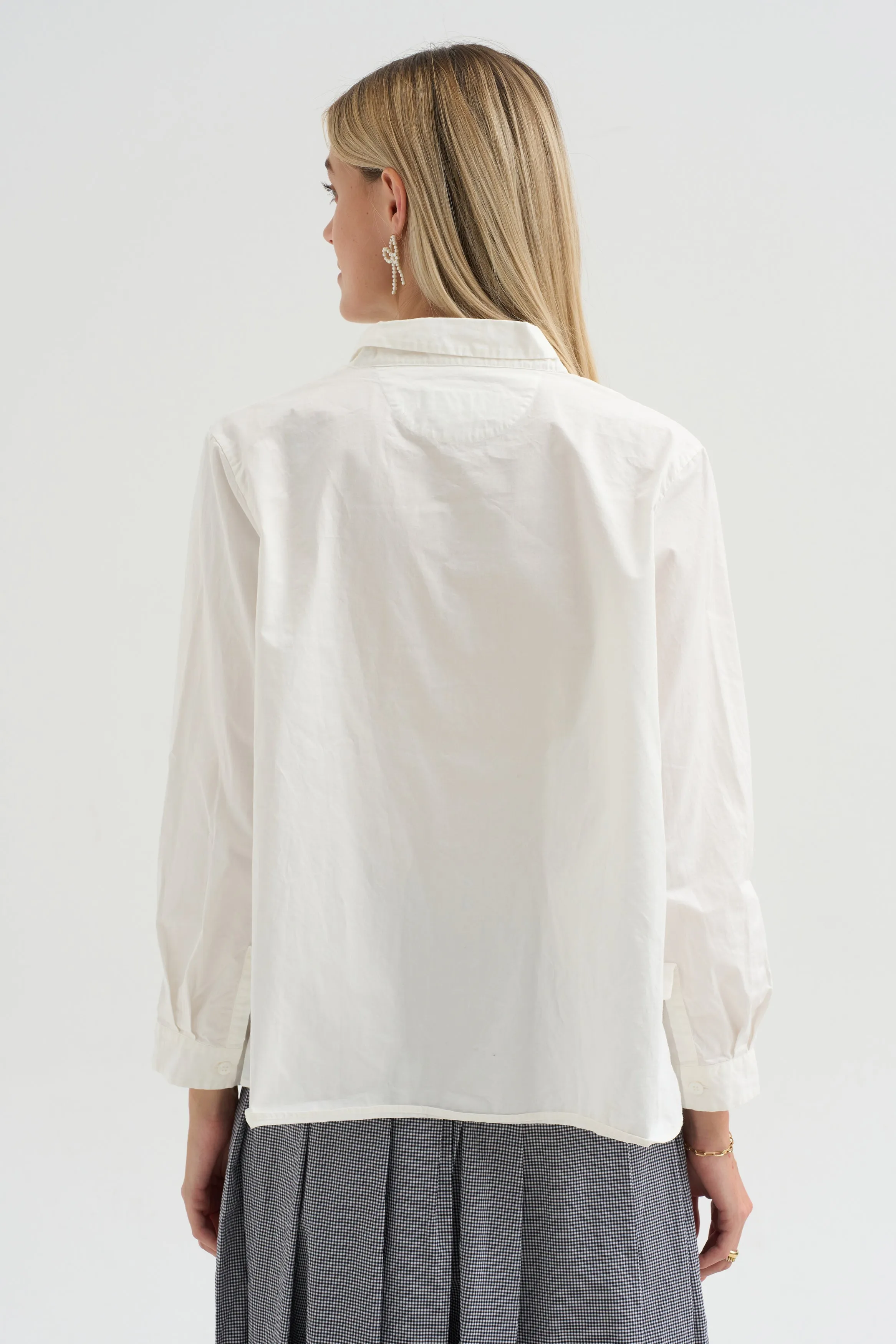 Jenny Shirt, White sold by Kick Pleat product image thumbnail 4