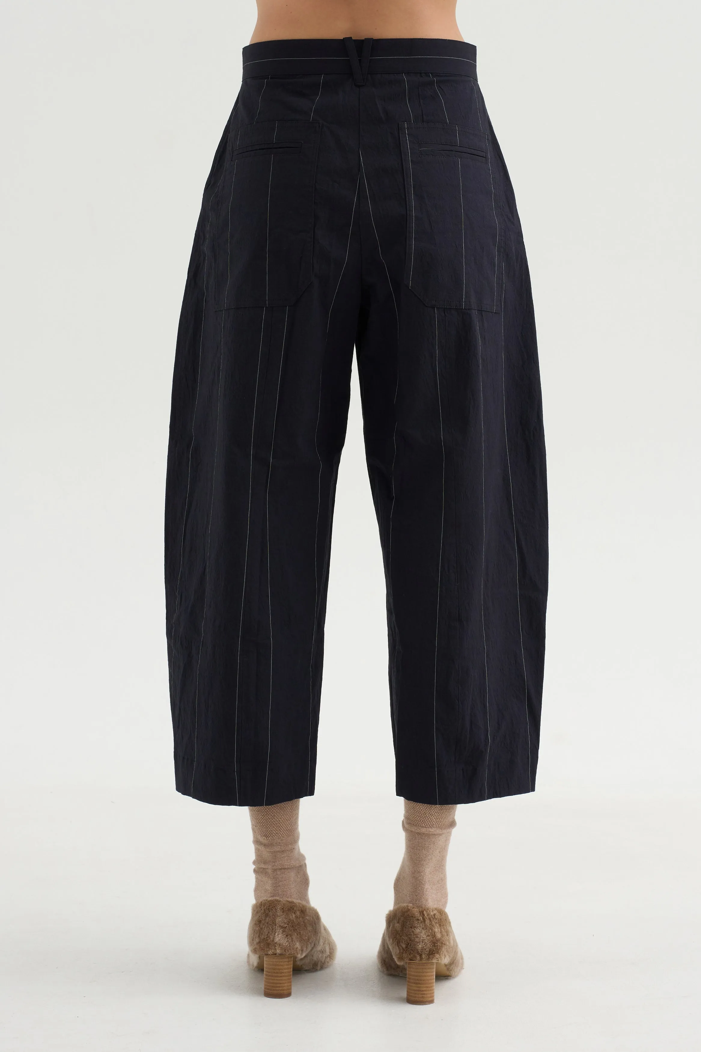 Sandra Pants, Navy sold by Kick Pleat product image thumbnail 4