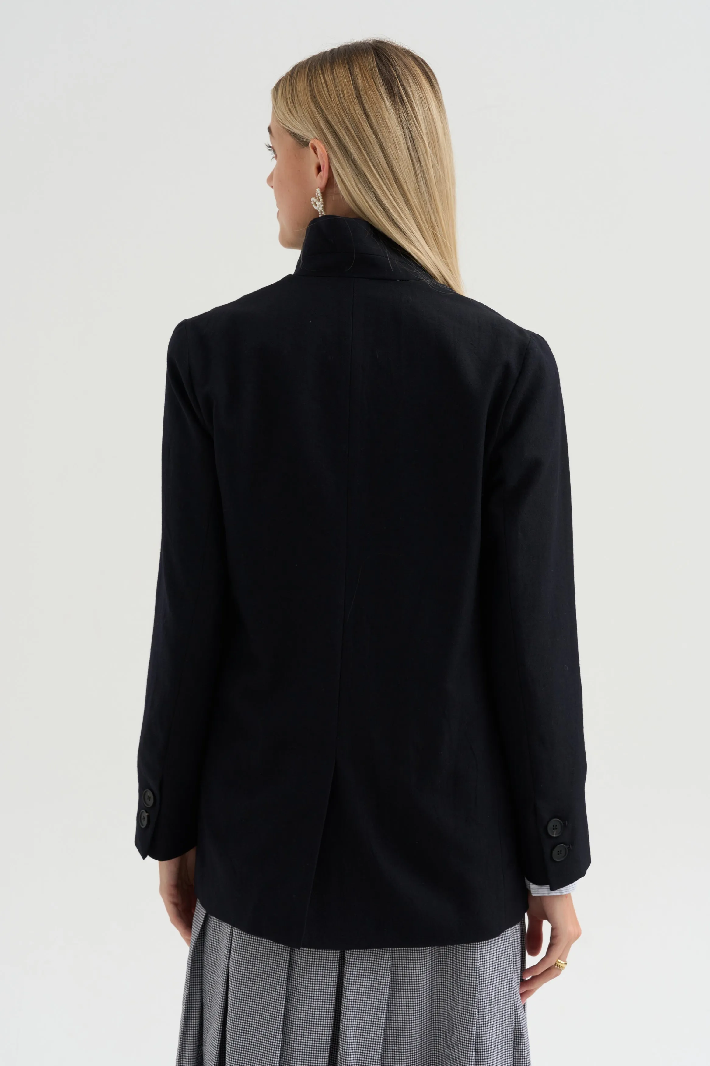 Luisa Jacket, Navy sold by Kick Pleat product image thumbnail 4