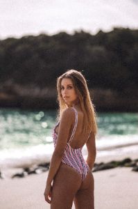 CORA ONE PIECE (CANDY STRIPE) sold by Bright Swimwear