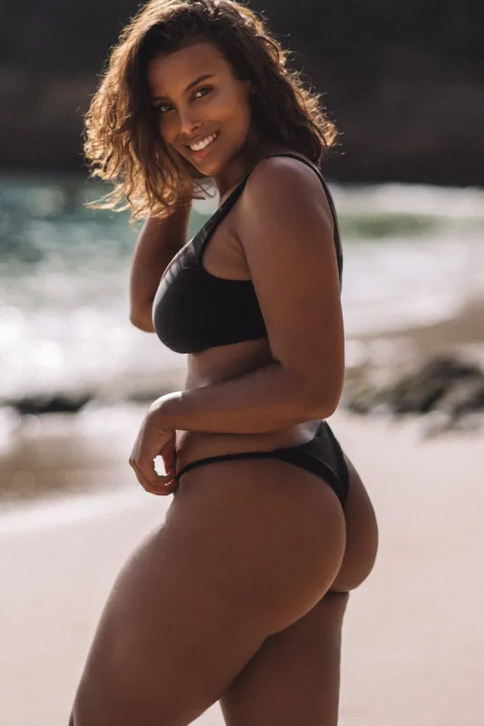 FIJI BOTTOM (BLACK) sold by Bright Swimwear