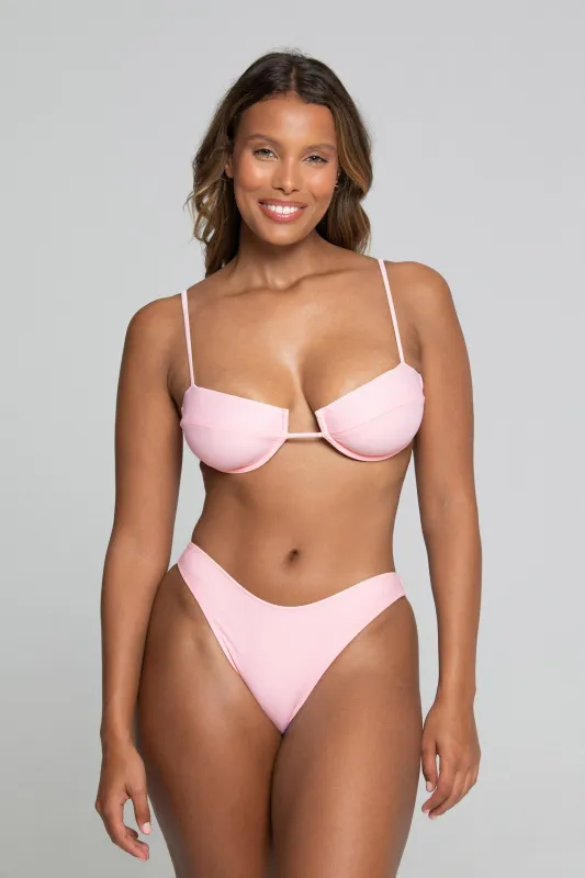 Lola Top (Pink Lemonade) sold by Bright Swimwear
