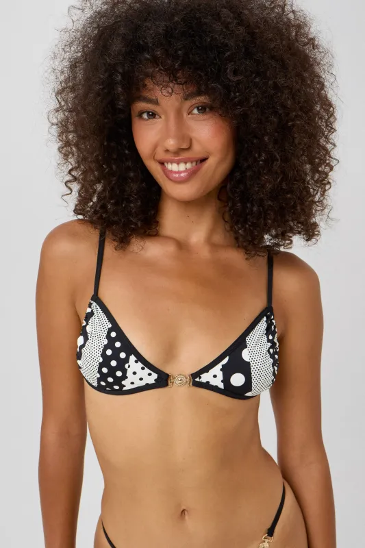 Poppy Top (Dotty) made by Bright Swimwear