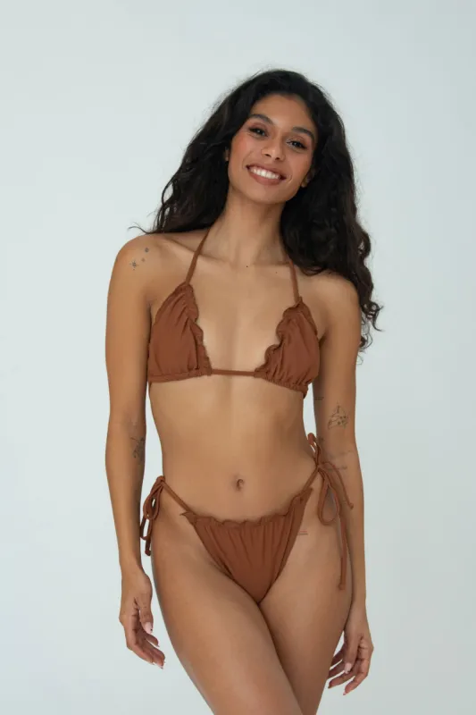 MAYA TOP (BROWN) sold by Bright Swimwear