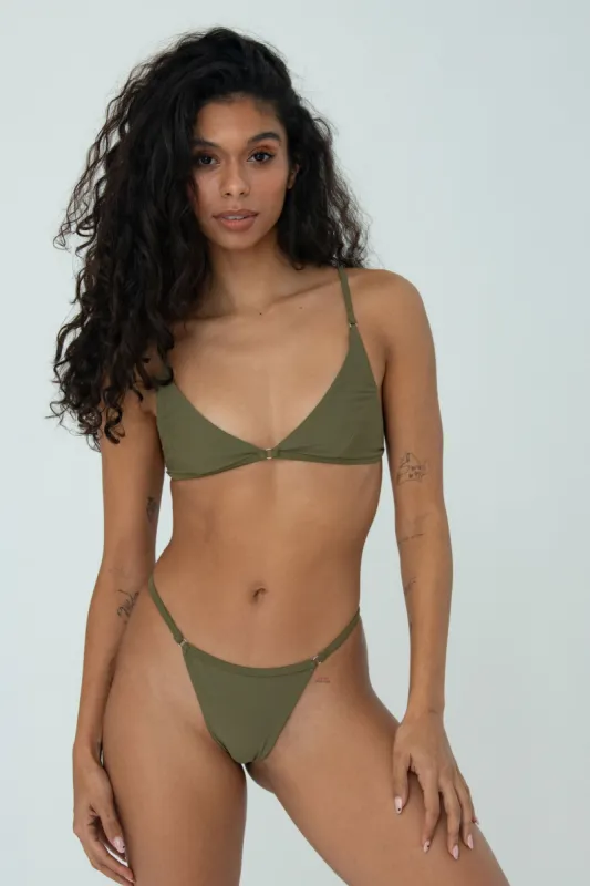 FREYA TOP (OLIVE) sold by Bright Swimwear