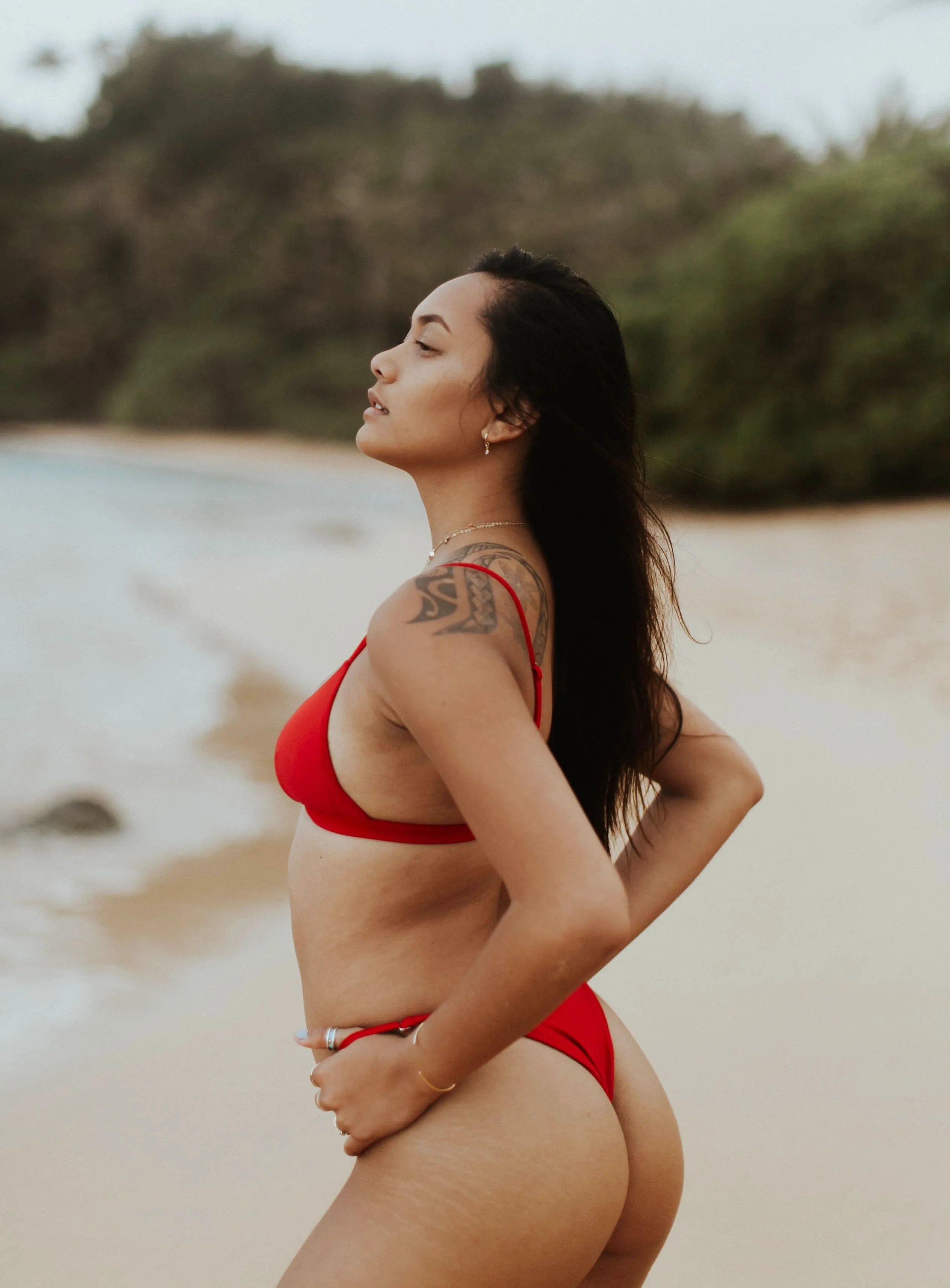 BORA BORA BOTTOM (SCARLET) sold by Bright Swimwear product image thumbnail 2