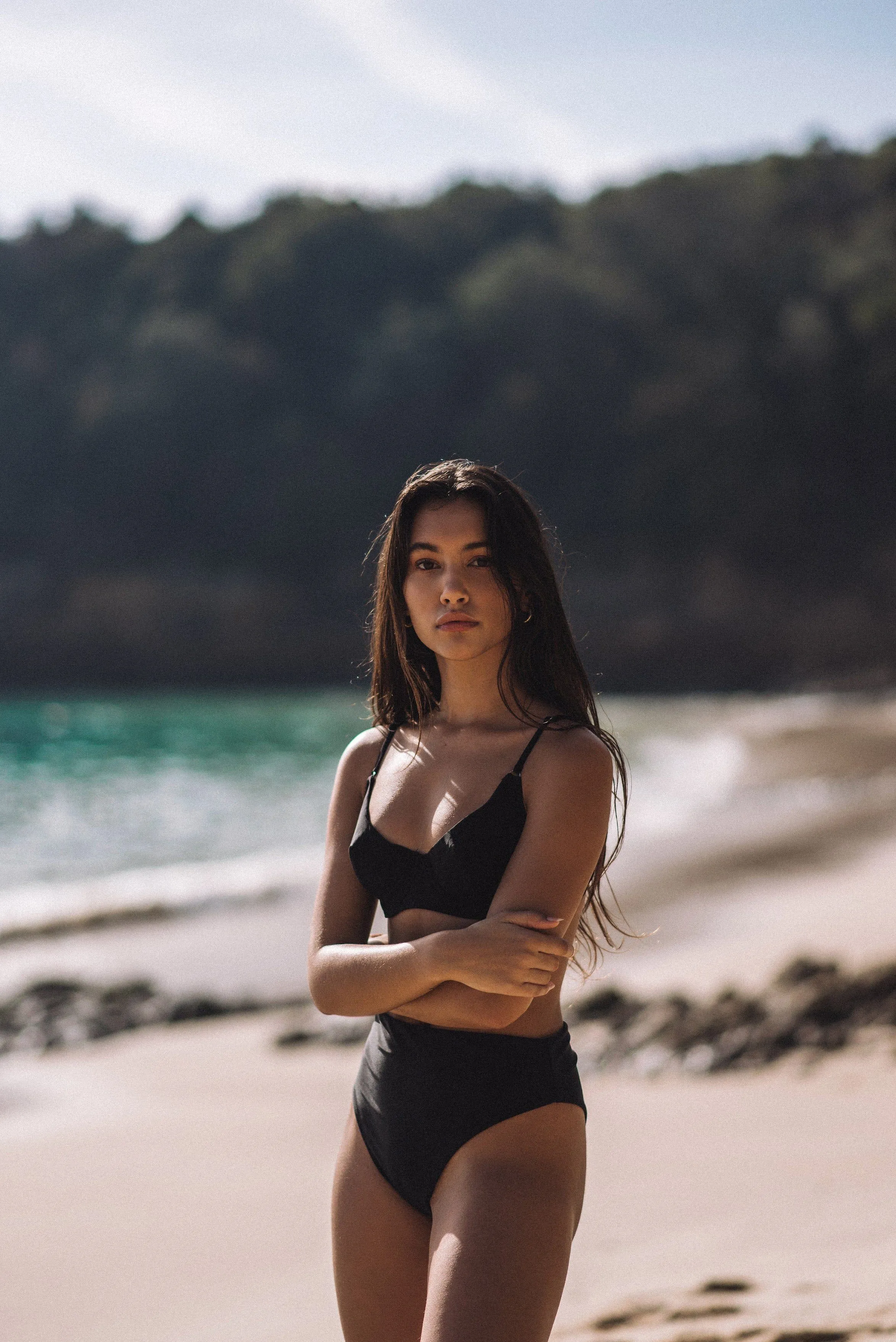 LUMI TOP (BLACK) sold by Bright Swimwear product image thumbnail 2