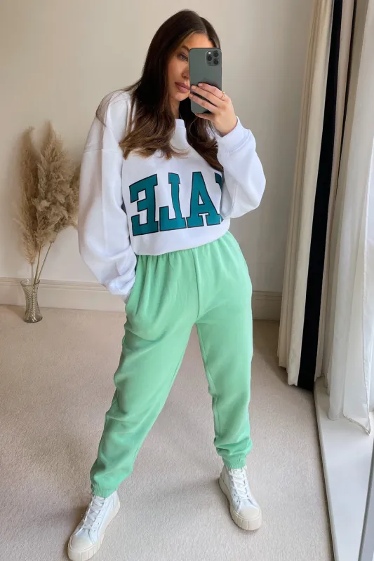 Gabriella Mint Oversized Comfy Joggers sold by Lasula