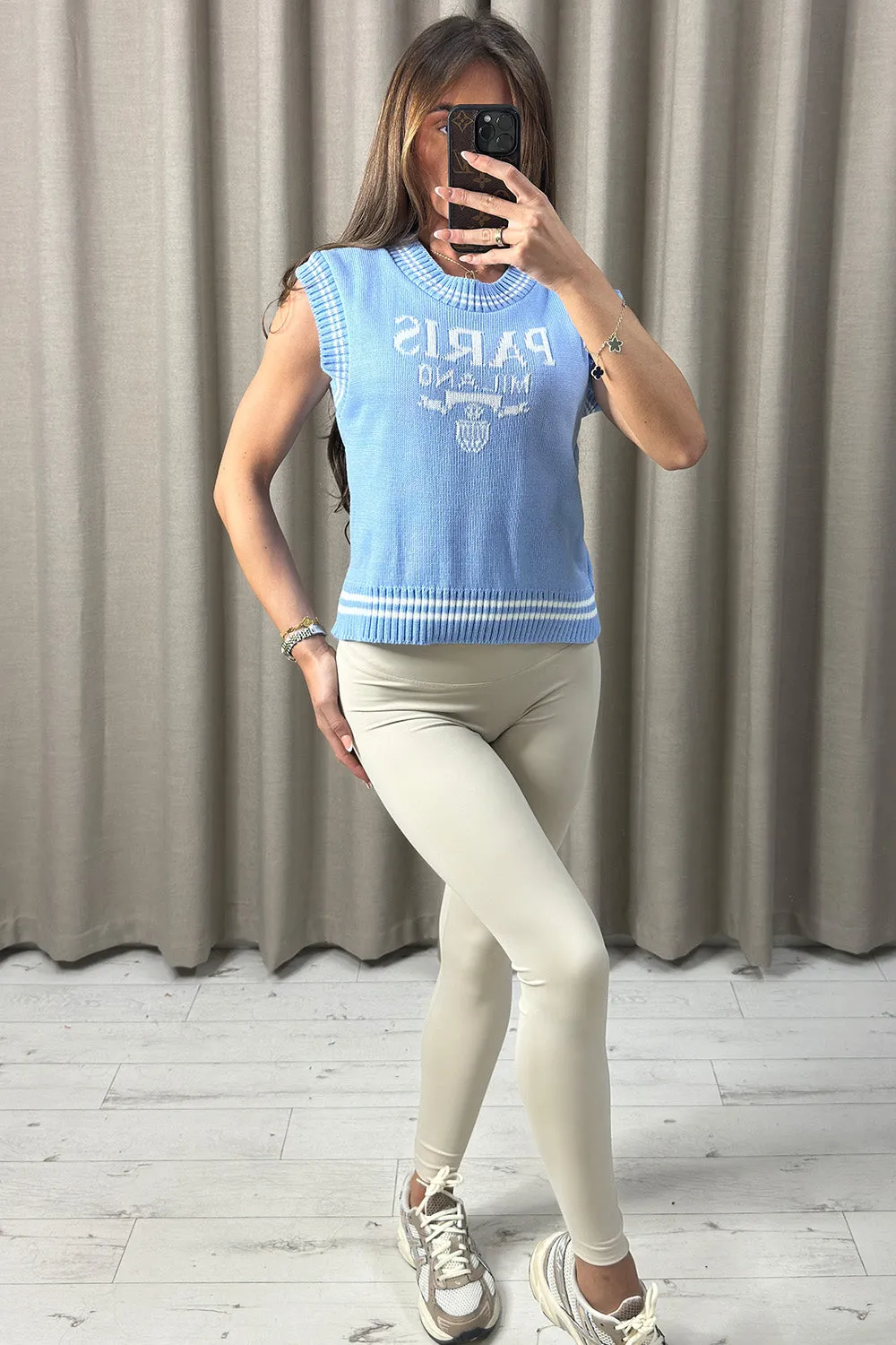Avanna Blue Paris Milano Knitted Vest Top sold by Lasula product image thumbnail 2