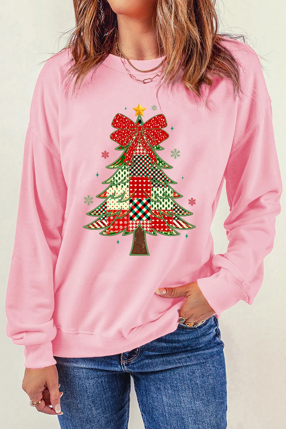 Presley Tree Drop Shoulder Sweatshirt sold by Threaded Pear