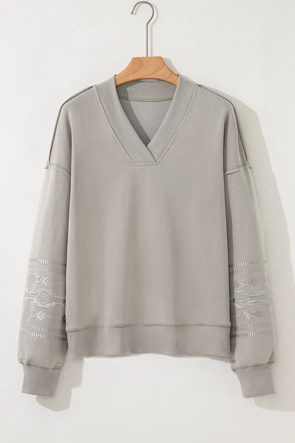 Kaylee aztec Embroidered Western Sweatshirt sold by Threaded Pear