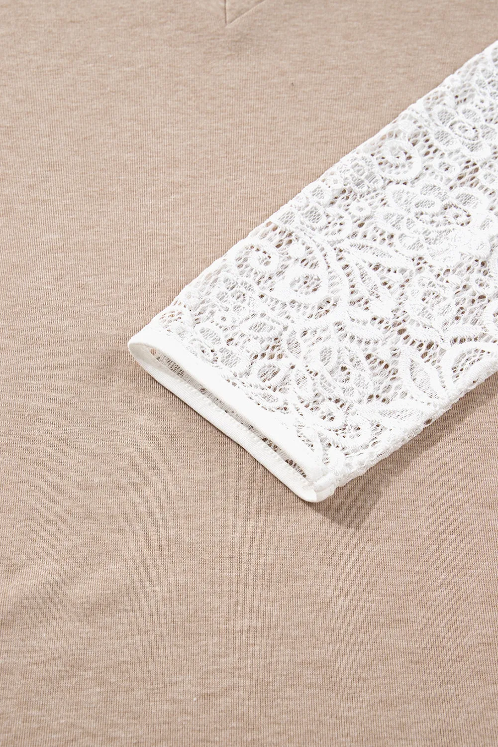 Penny Contrast Lace Patchwork Long Sleeve Top sold by Threaded Pear product image thumbnail 5