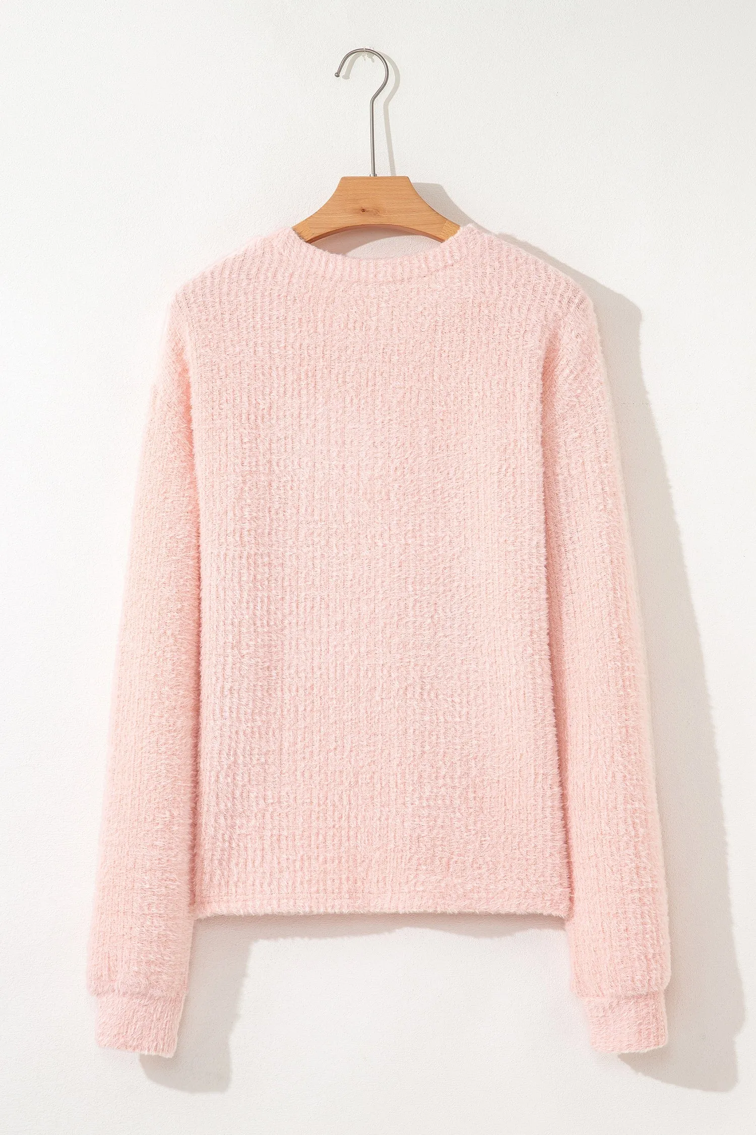 Ivy Fuzzy Ribbed Texture Long Sleeve Top sold by Threaded Pear product image thumbnail 2