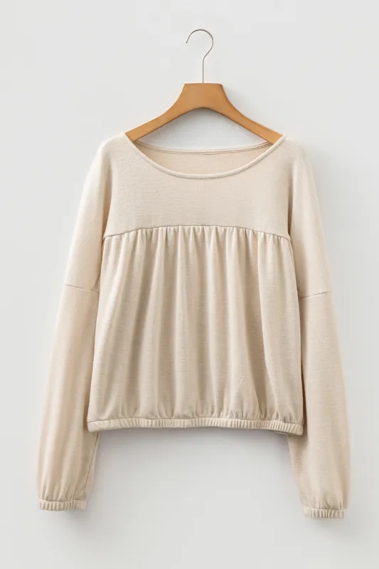 Veda Sleeve Knit top Long Sleeve Top made by Threaded Pear