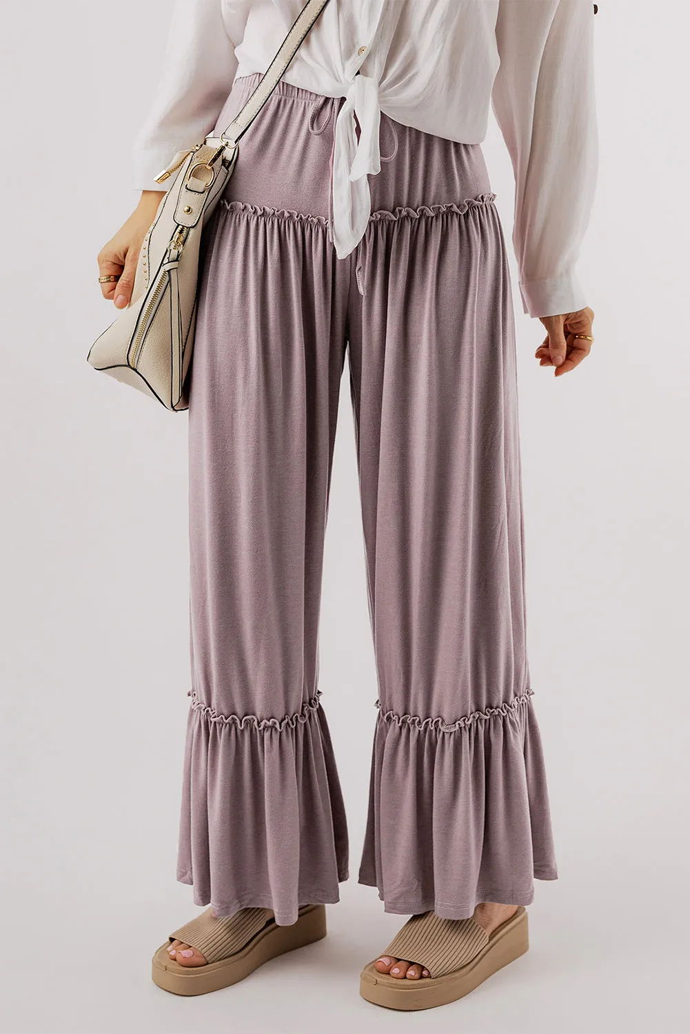 Aurora Waist Wide Leg Pants sold by Threaded Pear product image thumbnail 4