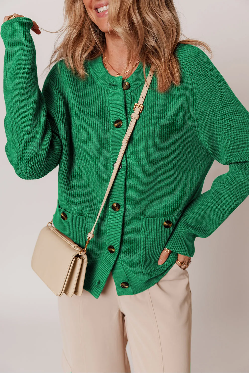 Samara Chunky Front Cardigan Sweater sold by Threaded Pear product image thumbnail 3