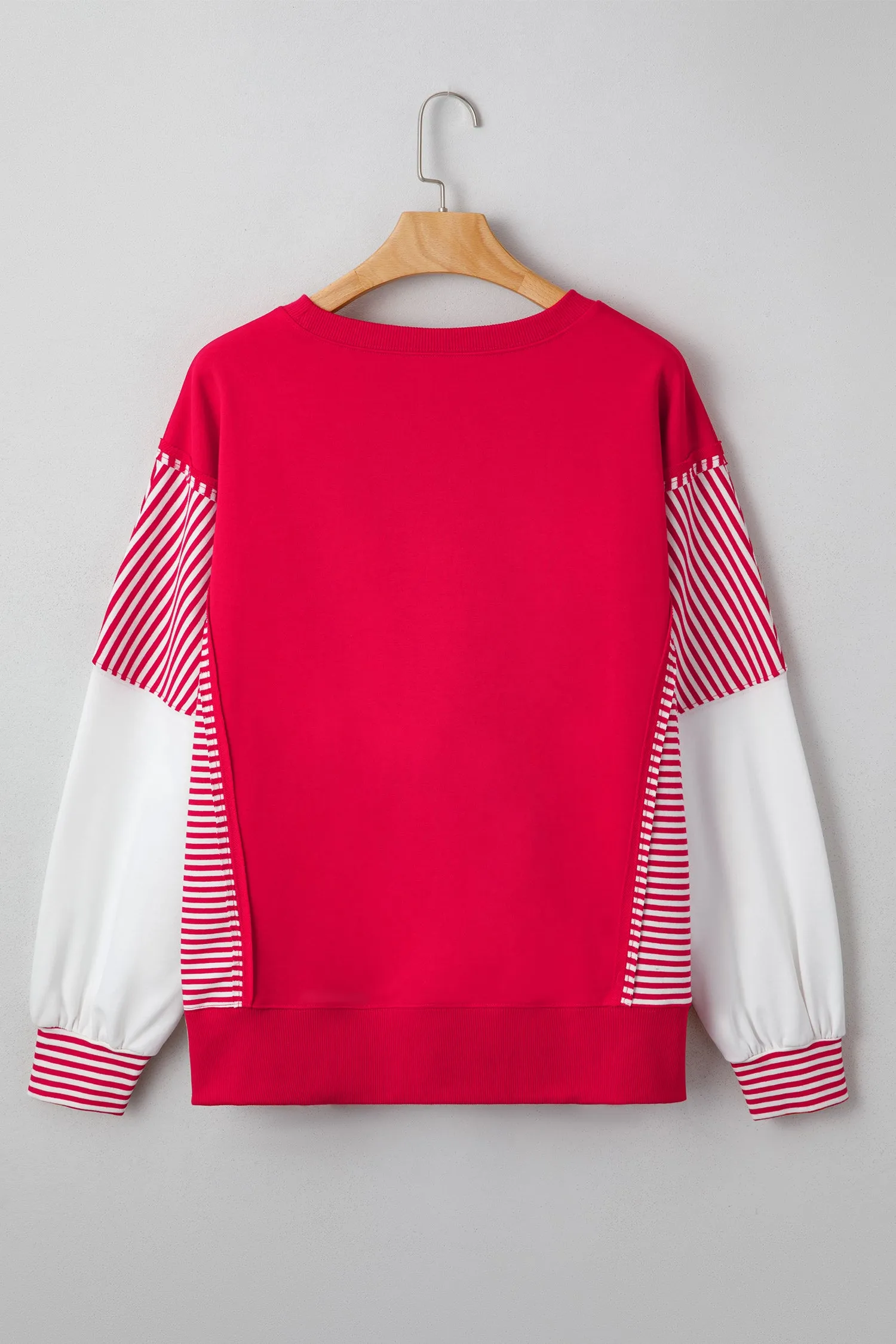 Aaliyah Patchwork Sleeve Colorblock Sweatshirt sold by Threaded Pear product image thumbnail 2