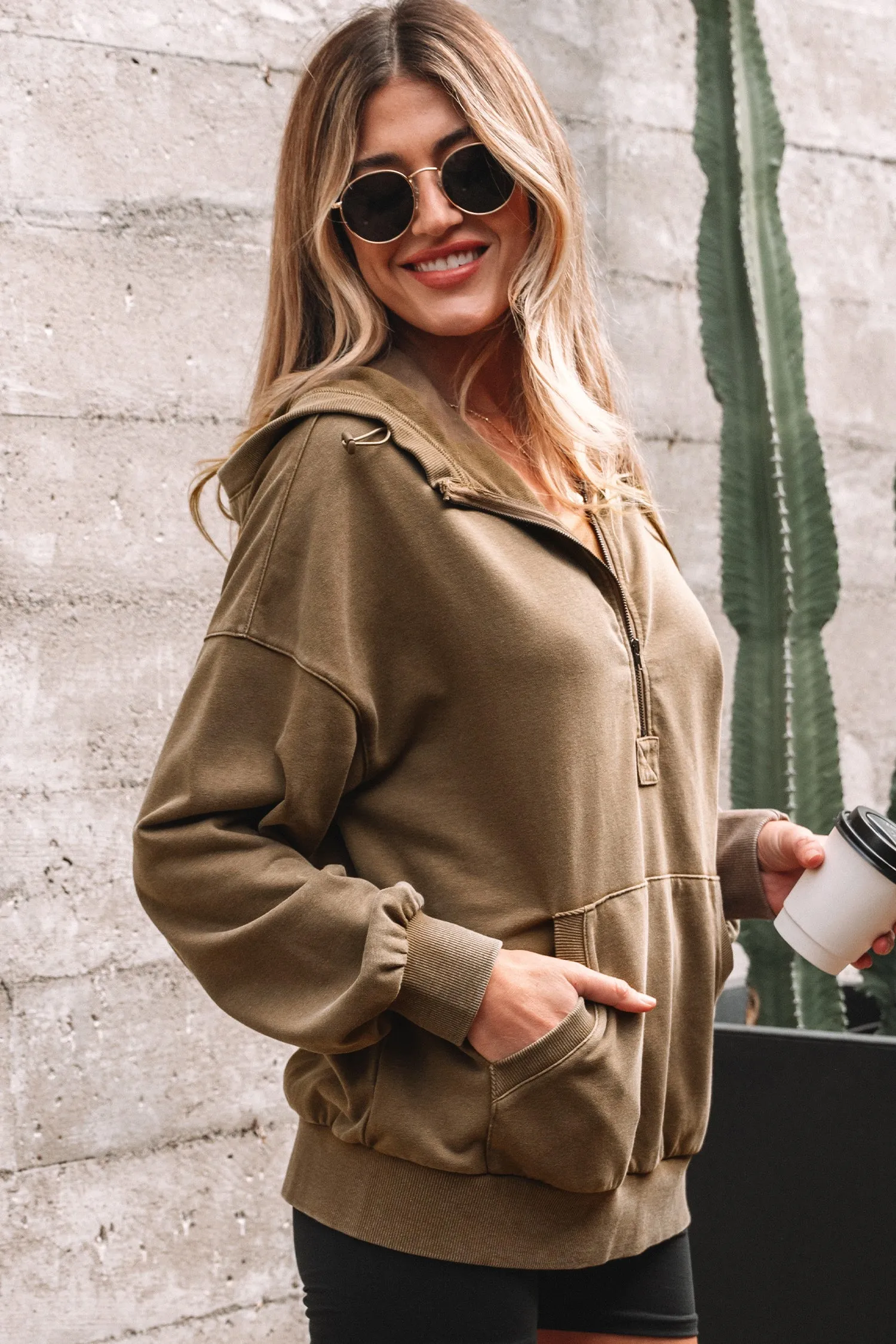 Solana Mineral Wash Baggy Hoodie sold by Threaded Pear product image thumbnail 5