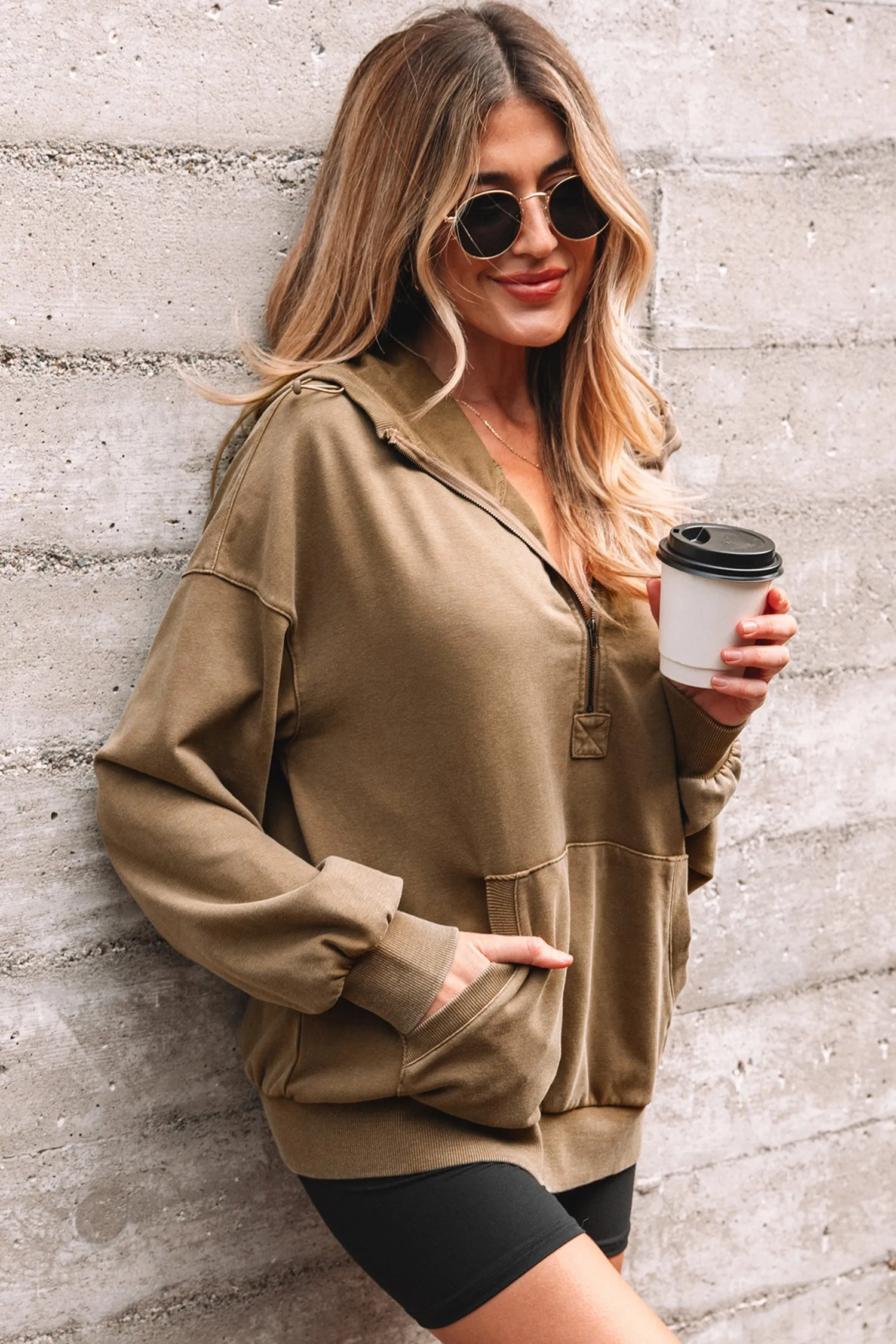 Solana Mineral Wash Baggy Hoodie sold by Threaded Pear product image thumbnail 3