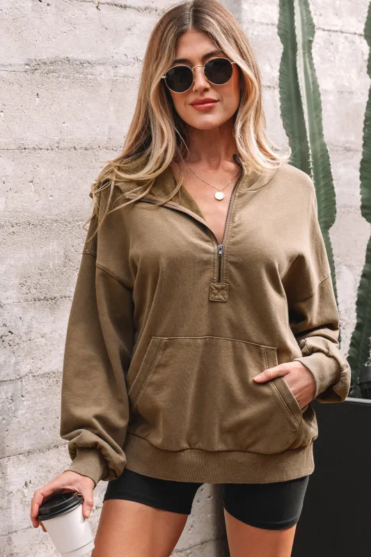 Solana Mineral Wash Baggy Hoodie made by Threaded Pear