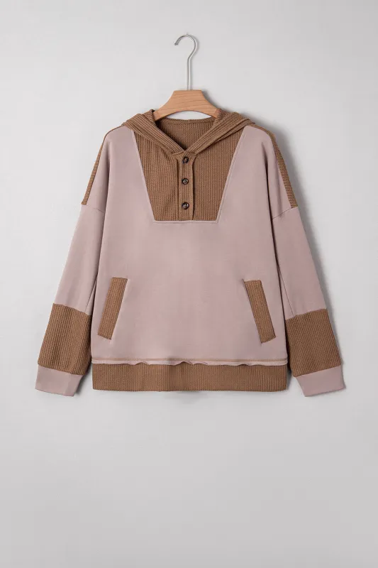 Alessia Exposed Seam Casual Hoodie sold by Threaded Pear