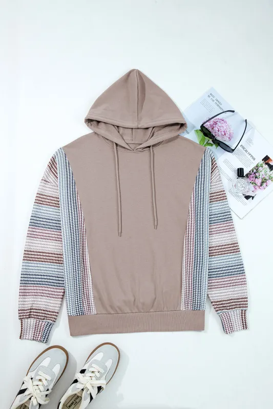 Anaya Colorblock Patchwork Baggy Hoodie sold by Threaded Pear