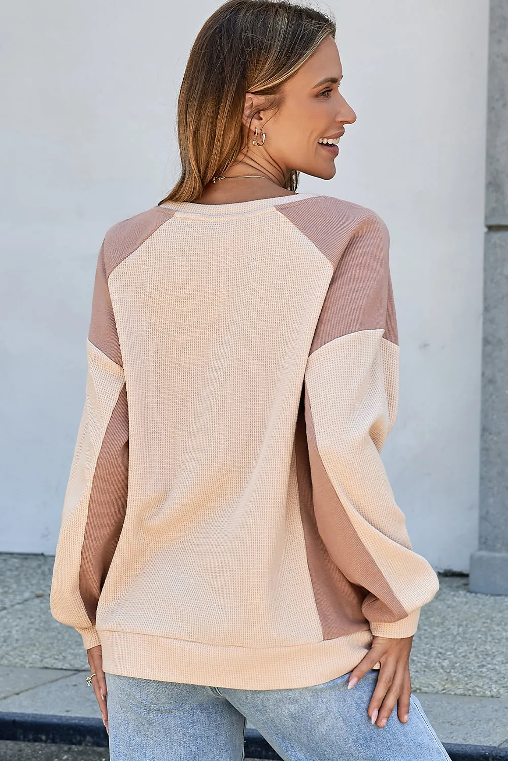 Lavender Low Raglan Sleeve Sweatshirt sold by Threaded Pear product image thumbnail 2