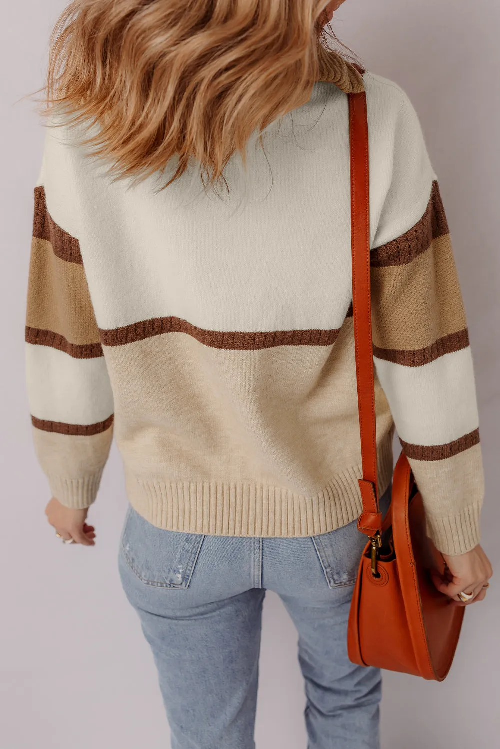 Guinevere Zipped Collared Pullover Sweater sold by Threaded Pear product image thumbnail 2