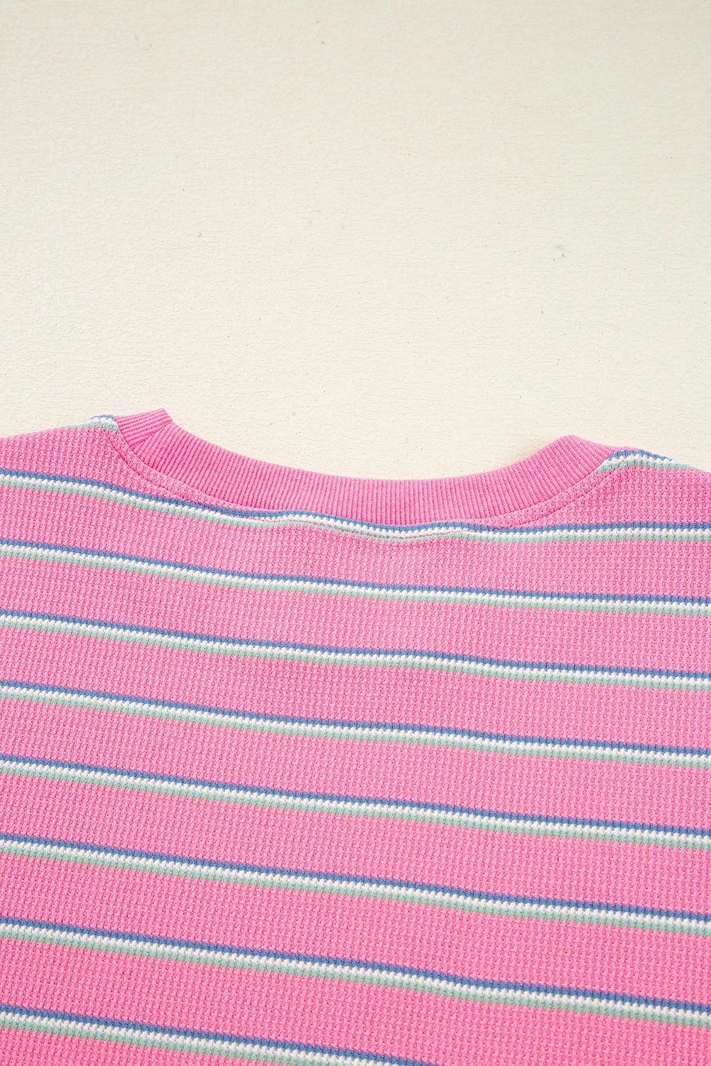 Giana Stripe Textured Knit Long Sleeve Top sold by Threaded Pear product image thumbnail 4