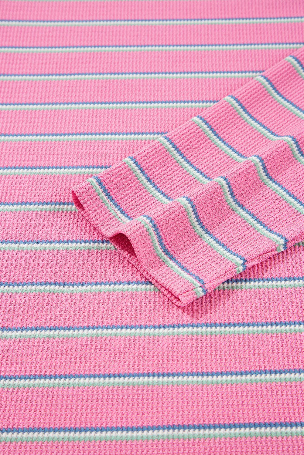 Giana Stripe Textured Knit Long Sleeve Top sold by Threaded Pear product image thumbnail 5