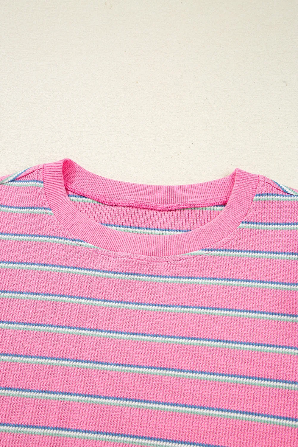 Giana Stripe Textured Knit Long Sleeve Top sold by Threaded Pear product image thumbnail 3