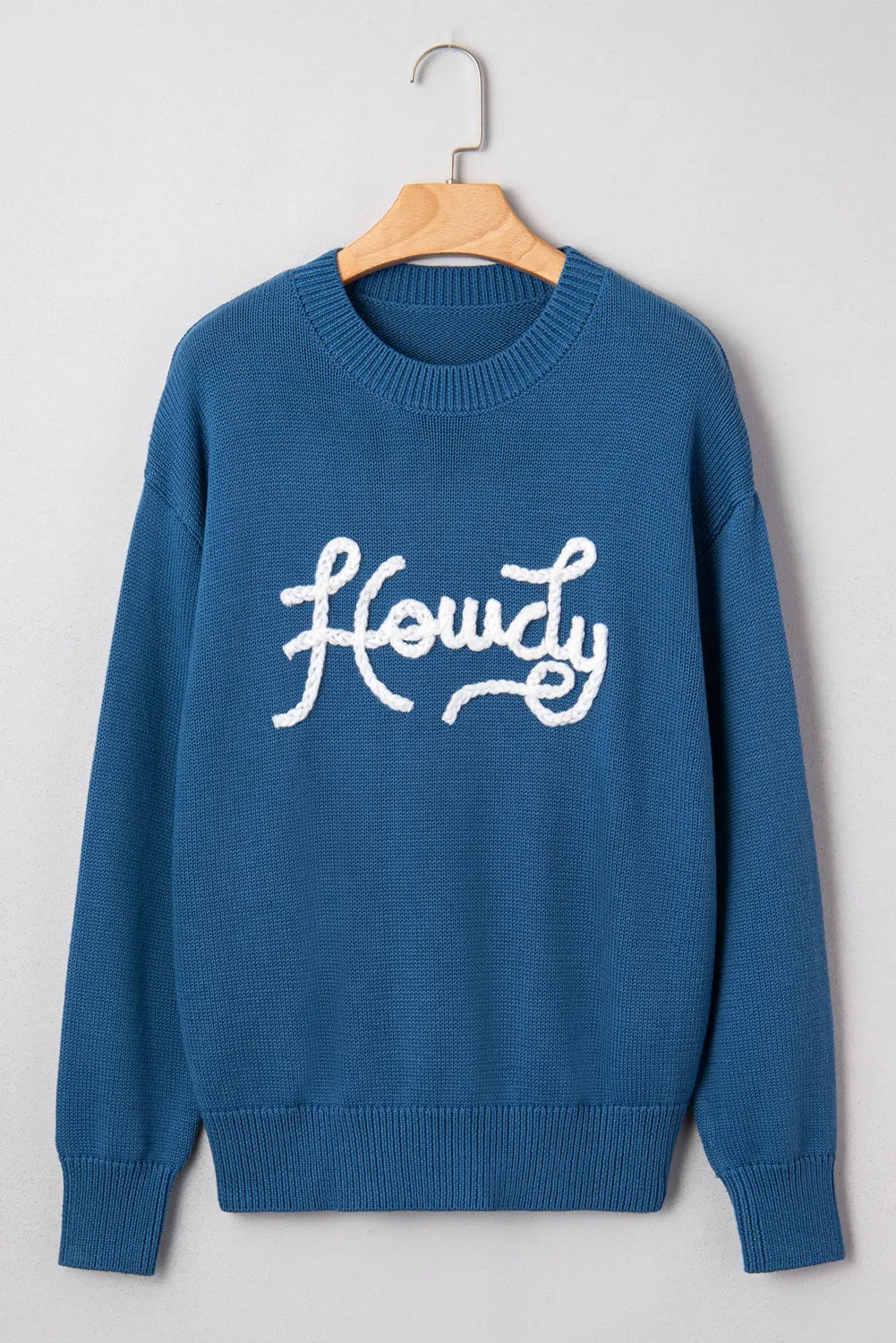 Emiyra Embroidered Graphic Western Sweater sold by Threaded Pear
