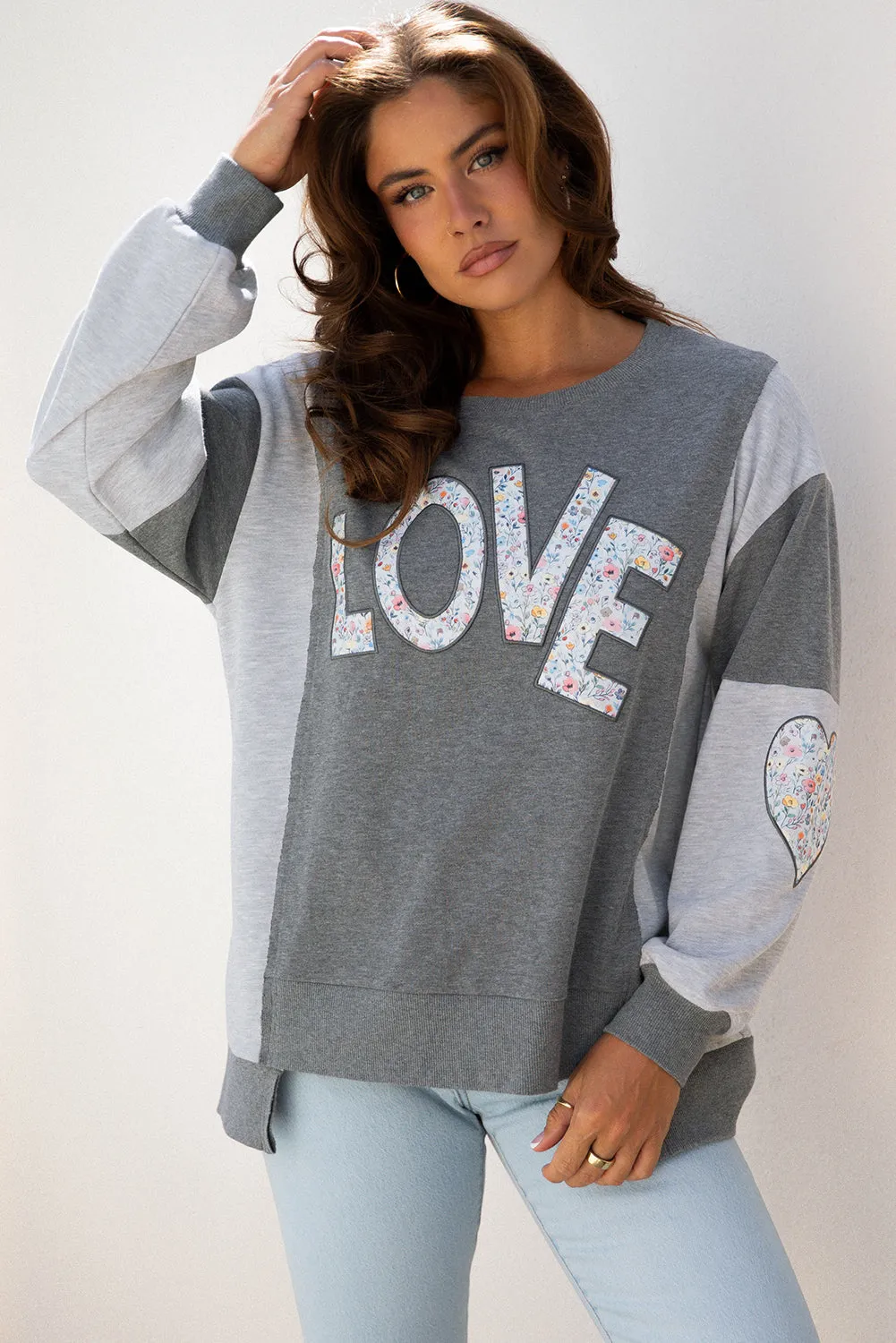 Payton Uneven Hem Chic Sweatshirt sold by Threaded Pear product image thumbnail 4