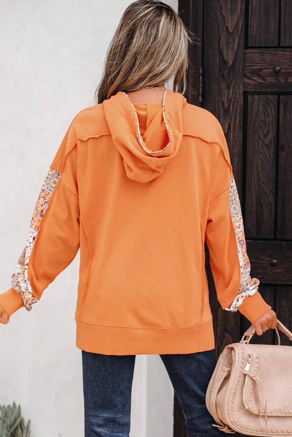 Myrassa Side Slit Drawstring Hoodie sold by Threaded Pear product image thumbnail 2