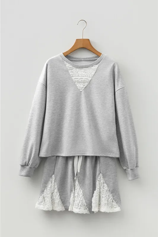 Amelia Patchwork Drop Shoulder Pullover sold by Threaded Pear