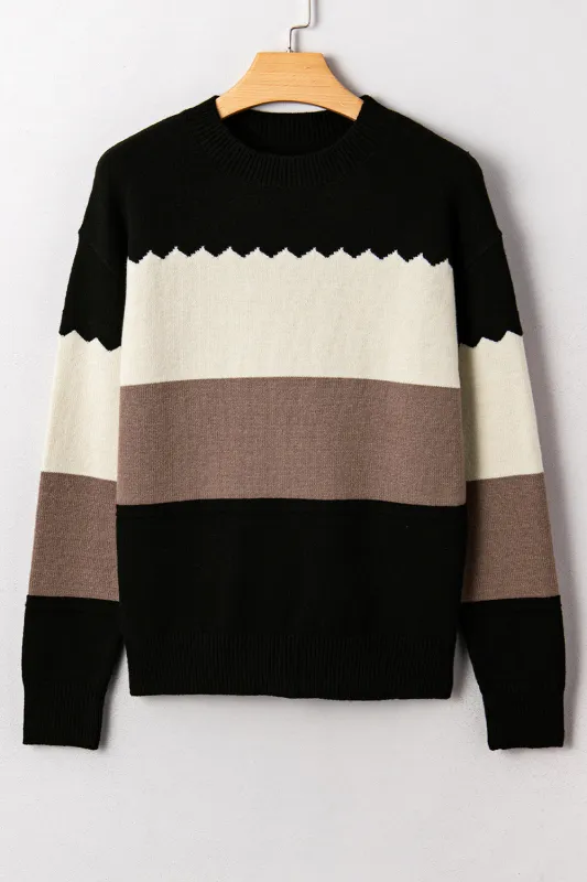 Harper Colorblock Drop Shoulder Sweater sold by Threaded Pear
