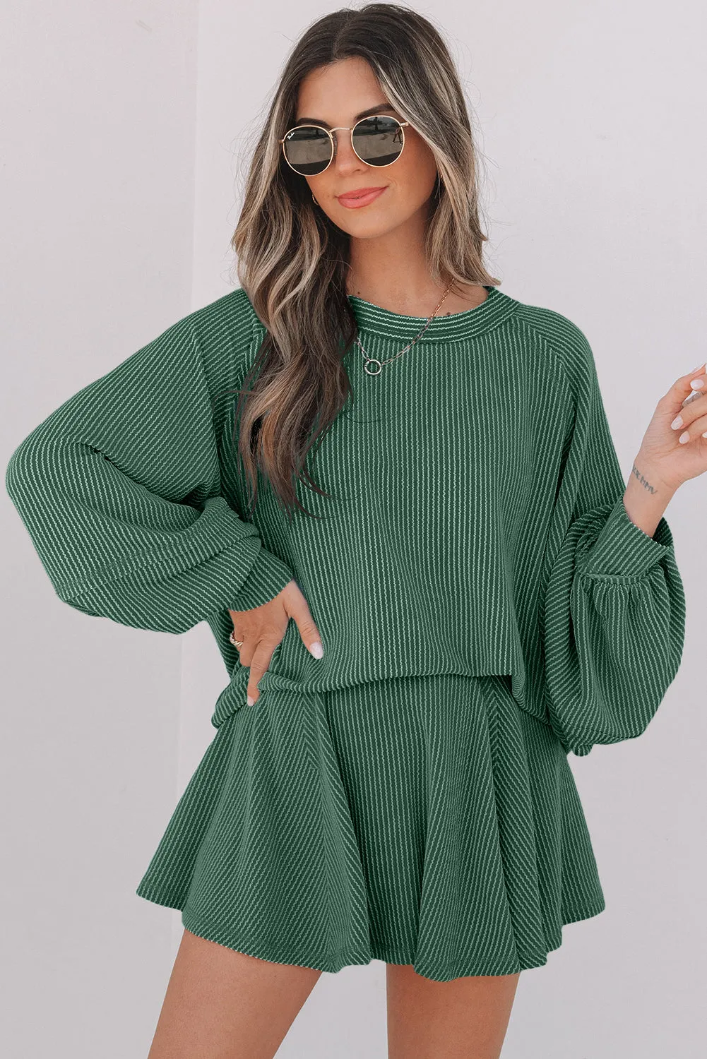 Scarlett Corded Lantern Sleeve Top sold by Threaded Pear product image thumbnail 5