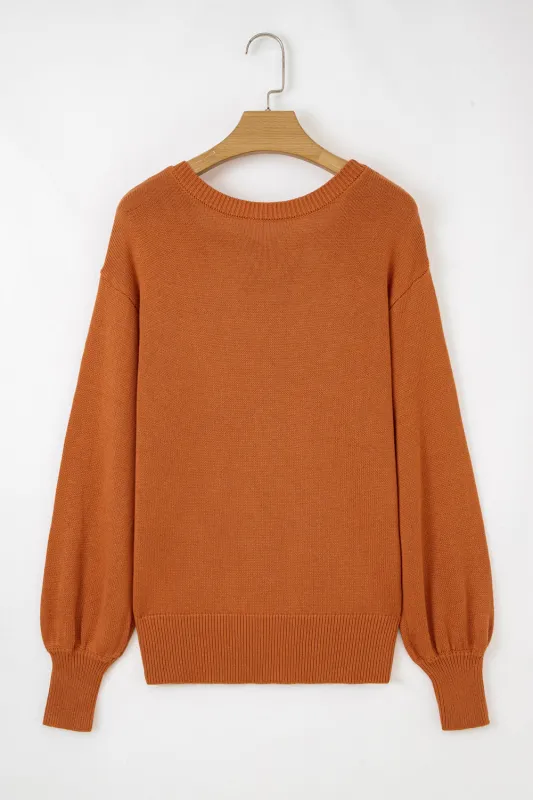 Abigail Trim Drop Shoulder Sweater sold by Threaded Pear