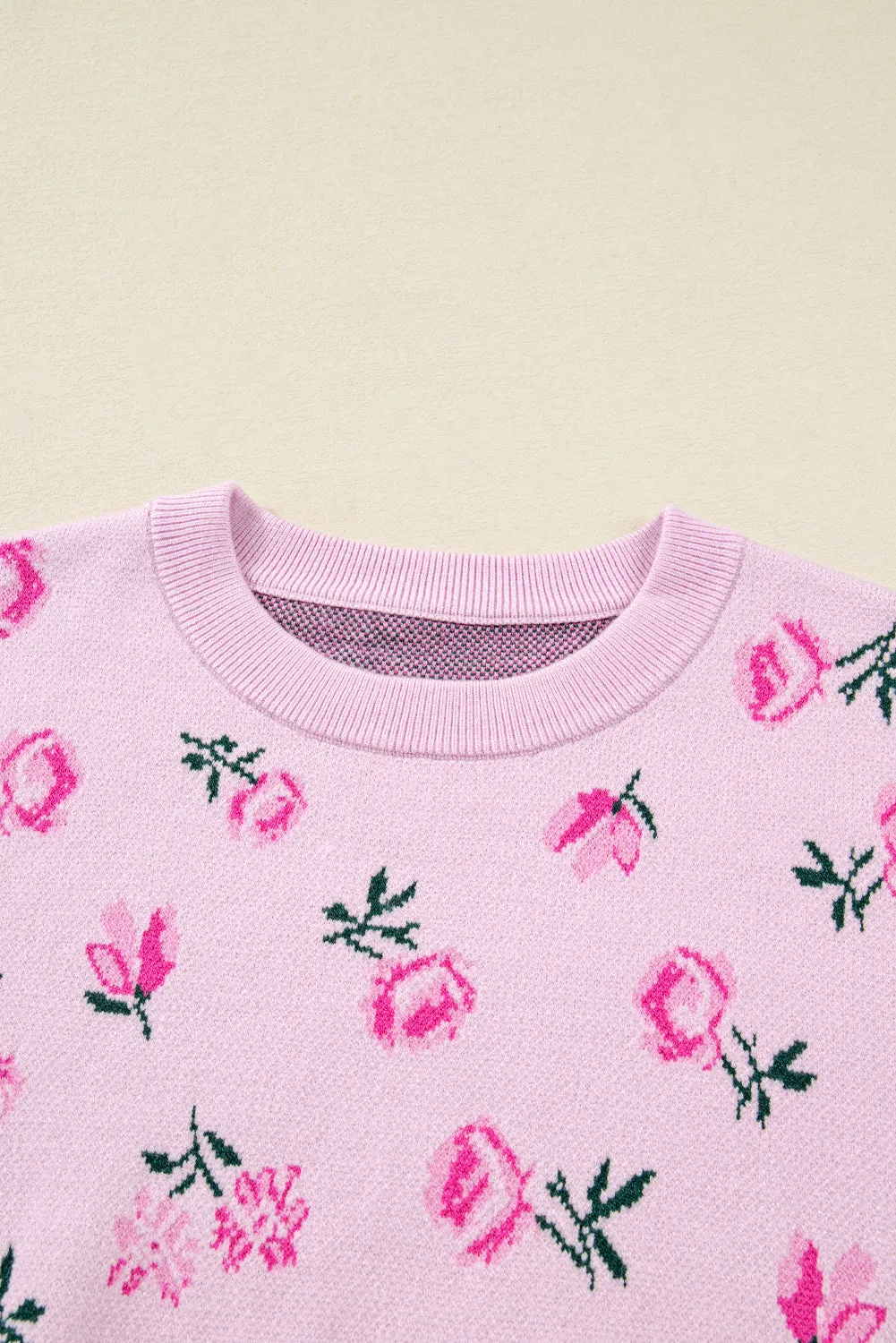 Sophia Drop Shoulder Cropped Sweater sold by Threaded Pear product image thumbnail 3