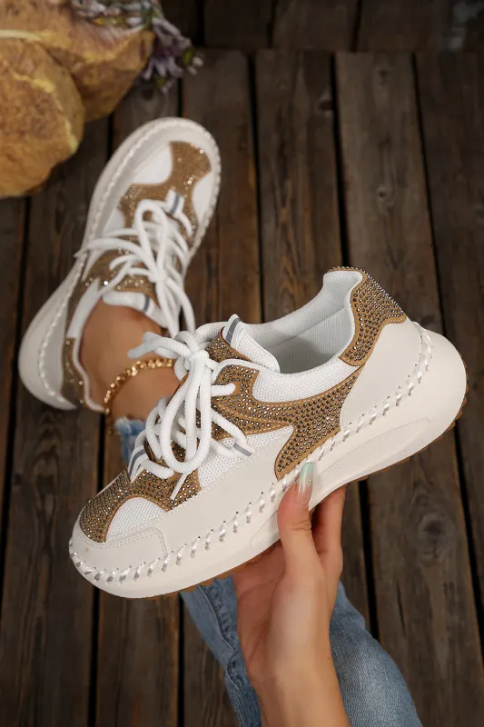 Abigail Lace Up Breathable Sneakers made by Threaded Pear