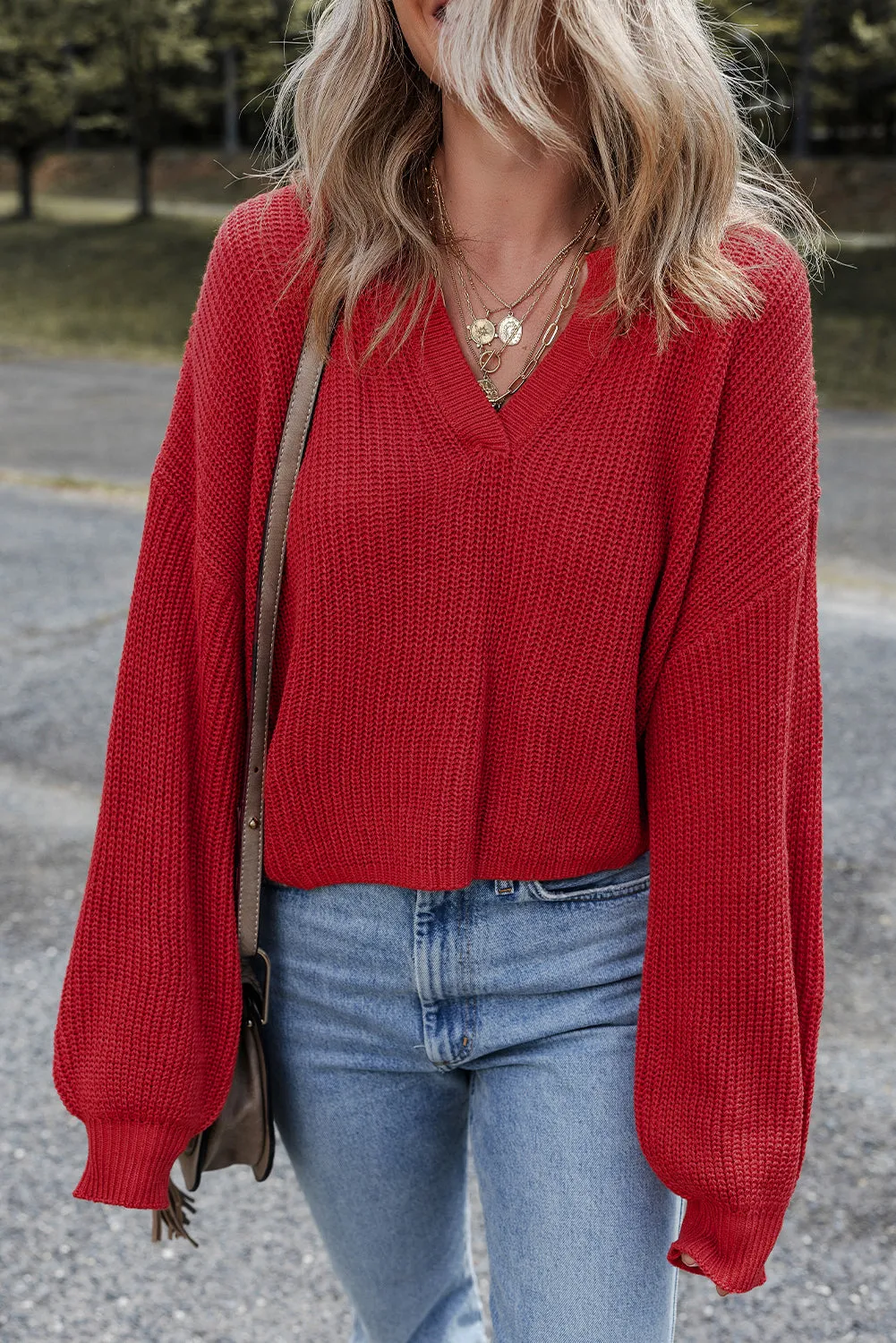 Evelyn Knit Drop Shoulder Sweater sold by Threaded Pear product image thumbnail 5
