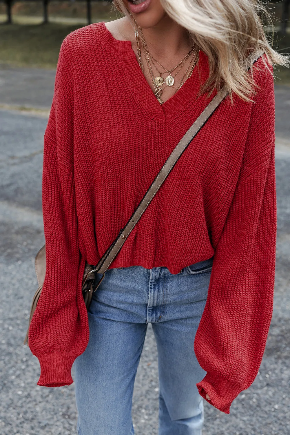 Evelyn Knit Drop Shoulder Sweater sold by Threaded Pear product image thumbnail 4