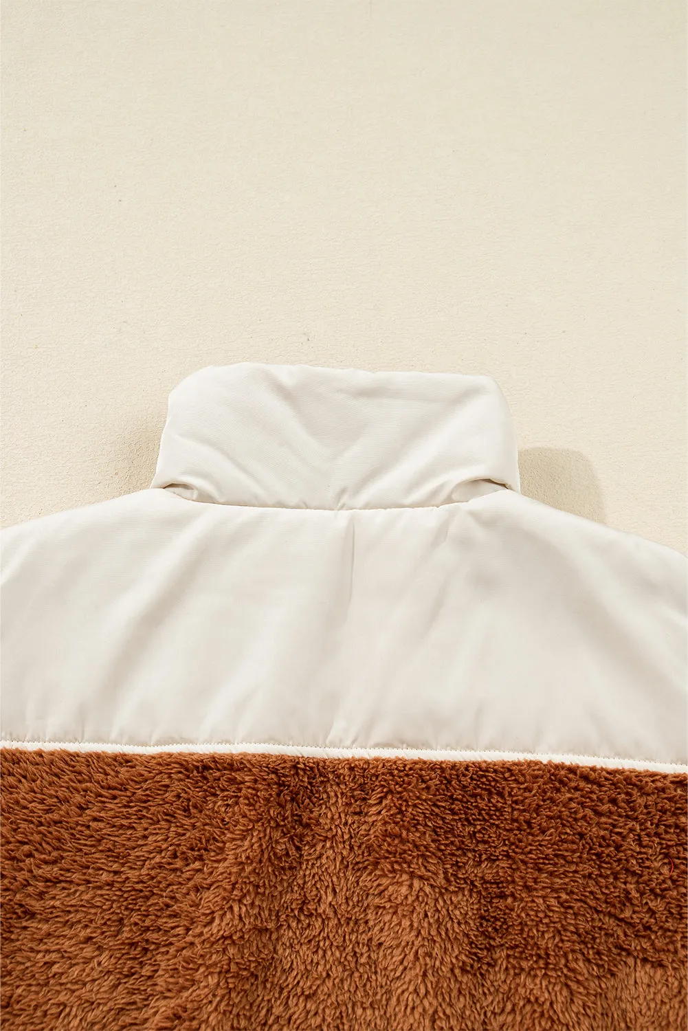 Elizabeth Patchwork Zipper Stand Vest sold by Threaded Pear product image thumbnail 4